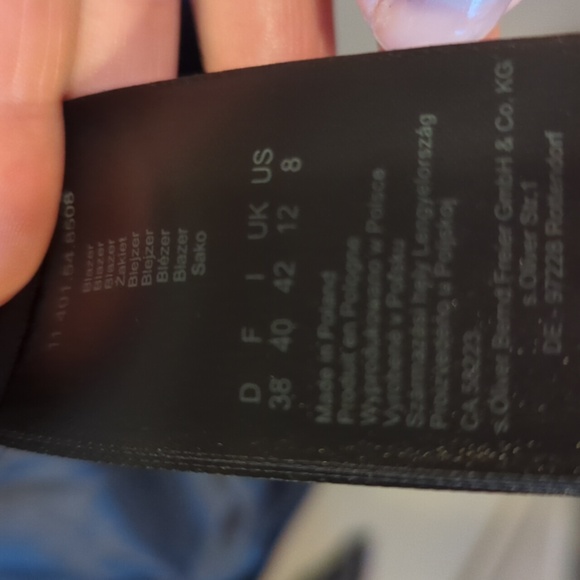 S. Oliver tweed bomber jacket. Size 8 - Picture 9 of 14